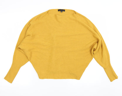 Joan Vass Womens Yellow   Pullover Jumper Size M
