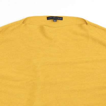 Joan Vass Womens Yellow   Pullover Jumper Size M
