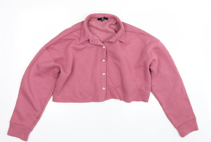 Womens UK Size 12 Missguided Pink Cape Jumper