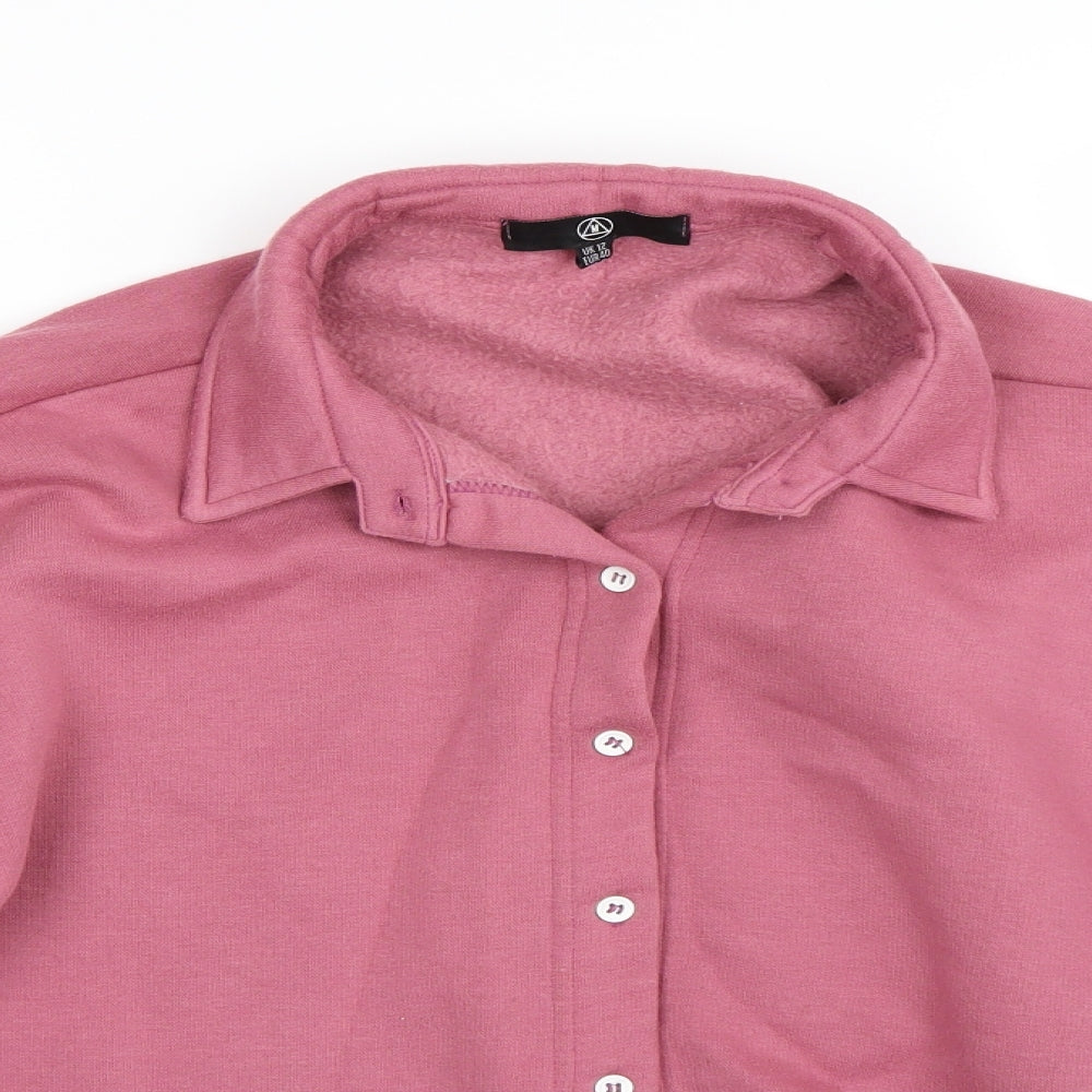 Womens UK Size 12 Missguided Pink Cape Jumper