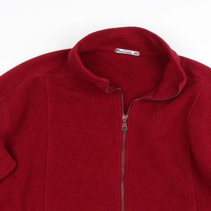St Michael Womens Red Full Zip Sweatshirt Size 14