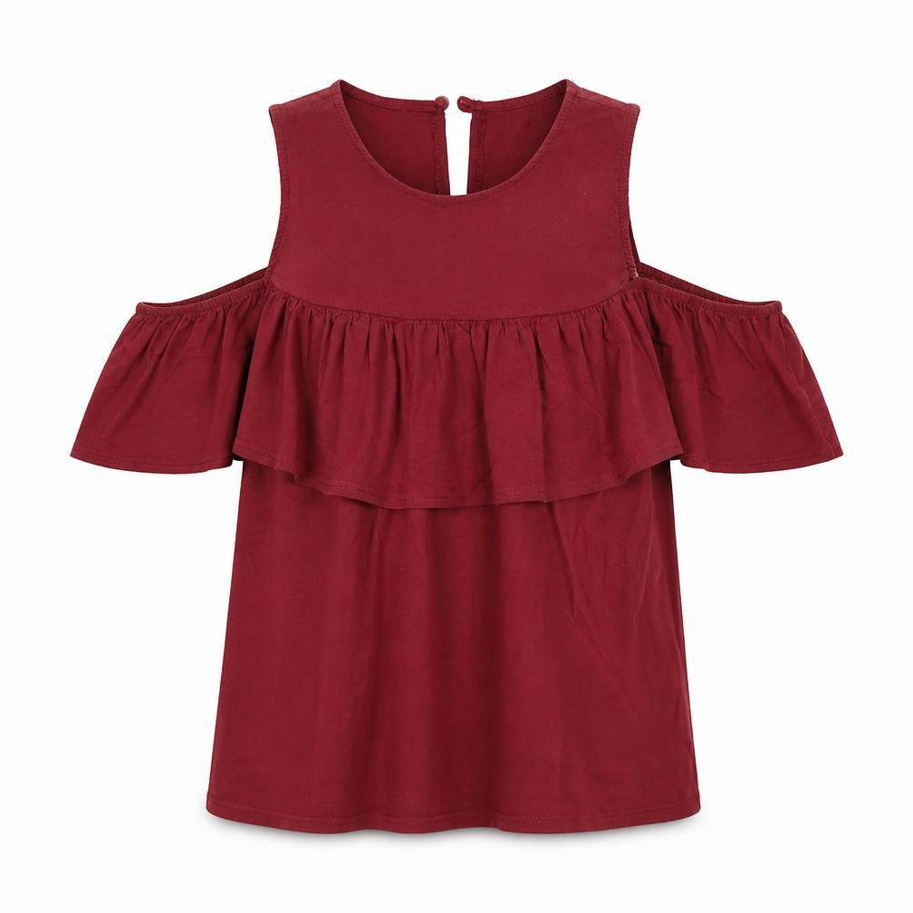 Womens UK Size S New Look Red Tunic Jumper