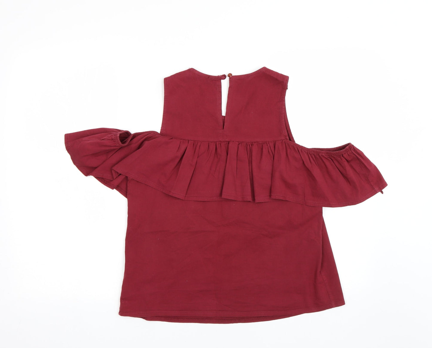 Womens UK Size S New Look Red Tunic Jumper