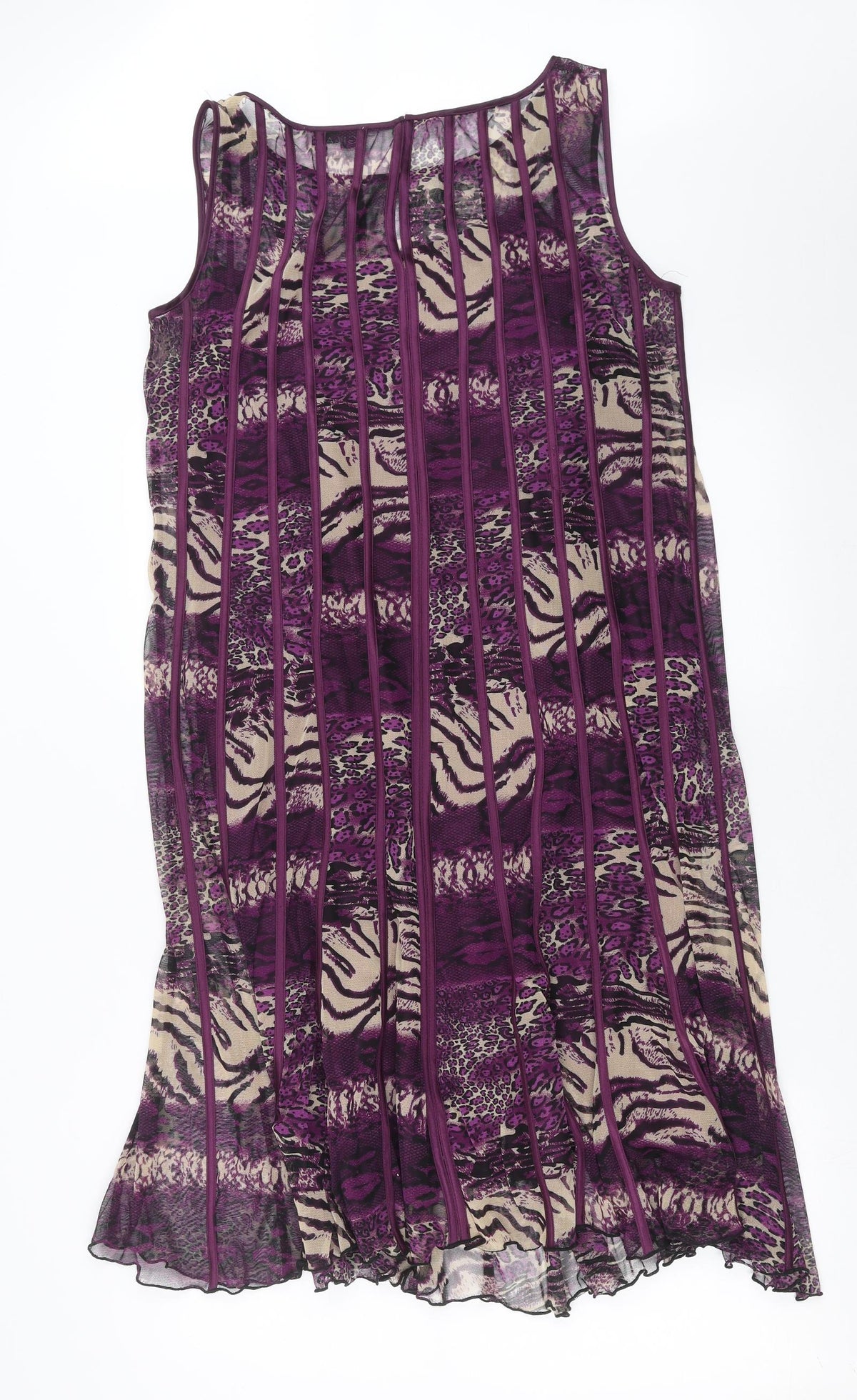 Gilani Womens Purple Geometric  Shift  Size 12