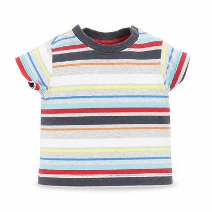 Nutmeg Baby Multicoloured Striped  Basic T-Shirt Size 3-6 Months