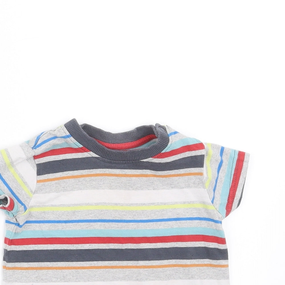 Nutmeg Baby Multicoloured Striped  Basic T-Shirt Size 3-6 Months