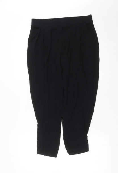Womens UK Size 12 Marks and Spencer Regular Fit  Black Trousers