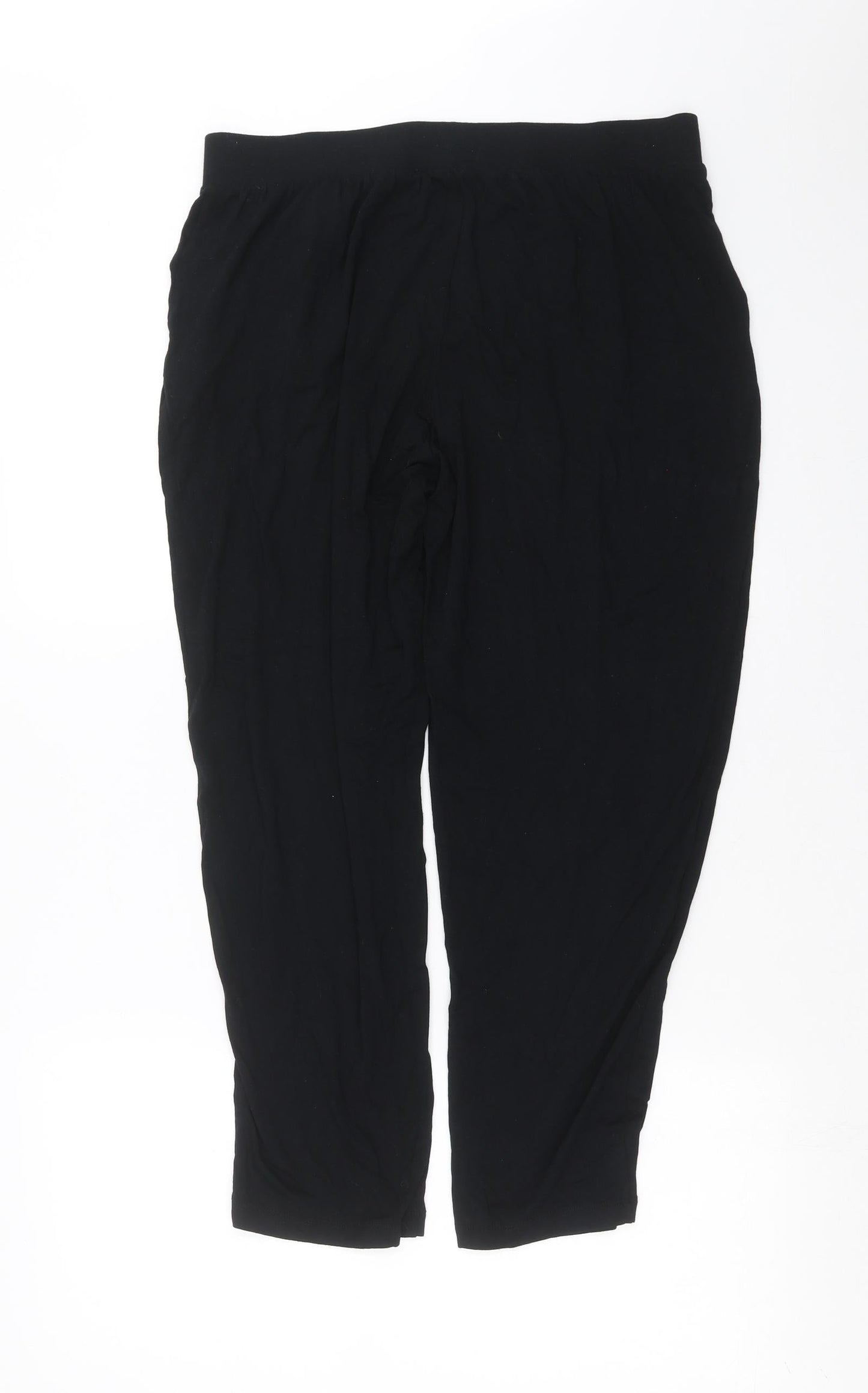 Womens UK Size 12 Marks and Spencer Regular Fit  Black Trousers