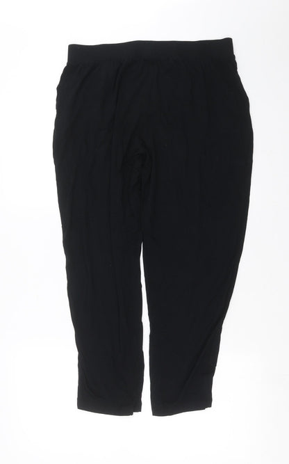 Womens UK Size 12 Marks and Spencer Regular Fit  Black Trousers