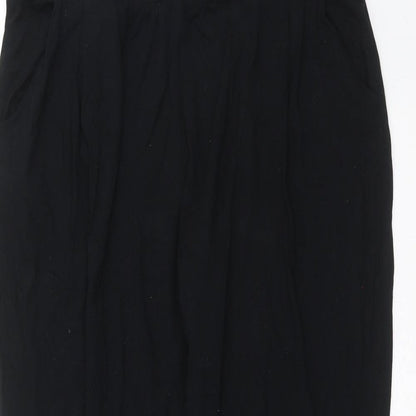 Womens UK Size 12 Marks and Spencer Regular Fit  Black Trousers