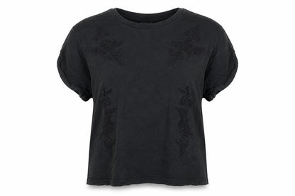 Womens UK Size 8 Topshop Black Basic T-Shirt