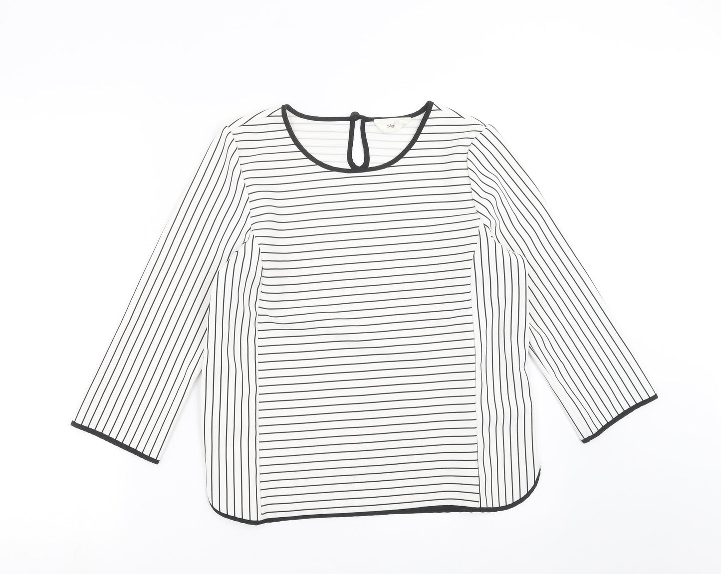 Womens UK Size S VERO MODA White Basic Blouse