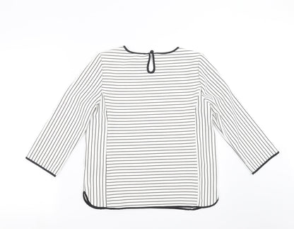 Womens UK Size S VERO MODA White Basic Blouse