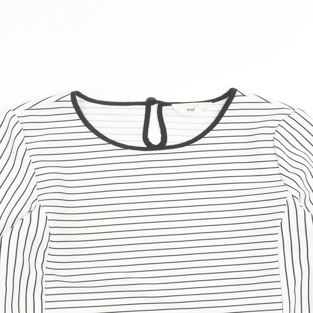 Womens UK Size S VERO MODA White Basic Blouse