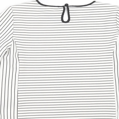 Womens UK Size S VERO MODA White Basic Blouse