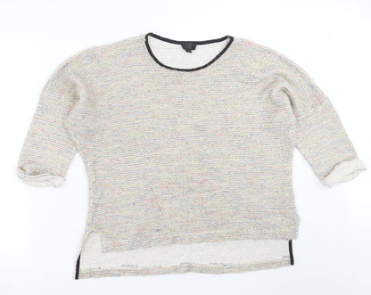 Womens UK Size 12 Topshop Beige Pullover Jumper