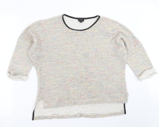 Womens UK Size 12 Topshop Beige Pullover Jumper