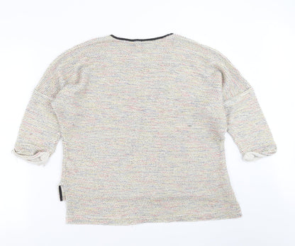 Womens UK Size 12 Topshop Beige Pullover Jumper