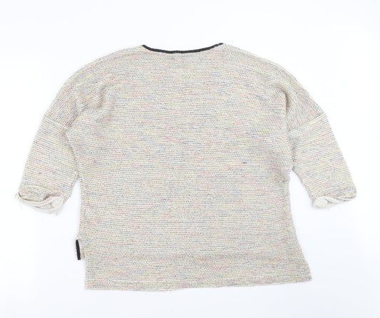 Womens UK Size 12 Topshop Beige Pullover Jumper
