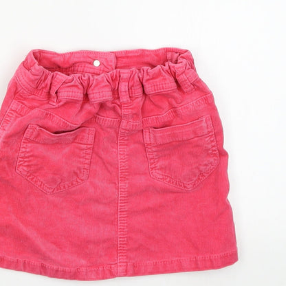 Nect Girls Pink  Corduroy Mini Skirt Size 4-5 Years