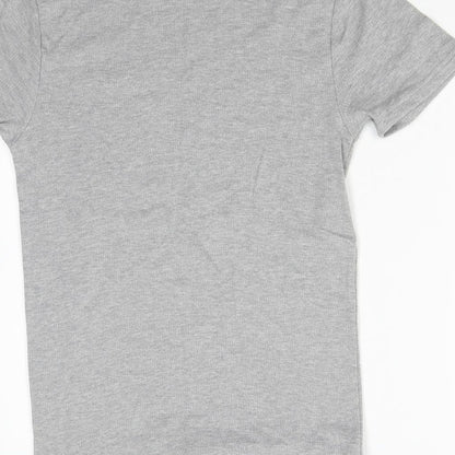 Womens UK Size L TU Grey Basic T-Shirt