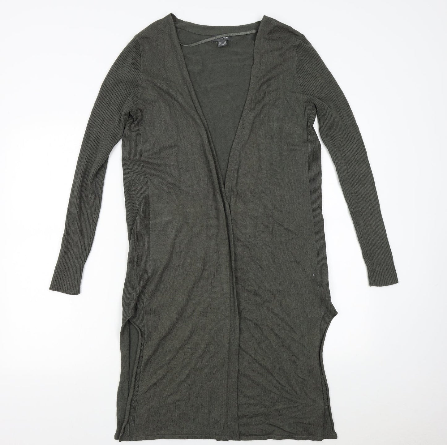 Primark Womens Green  Knit Cardigan Jumper Size 10