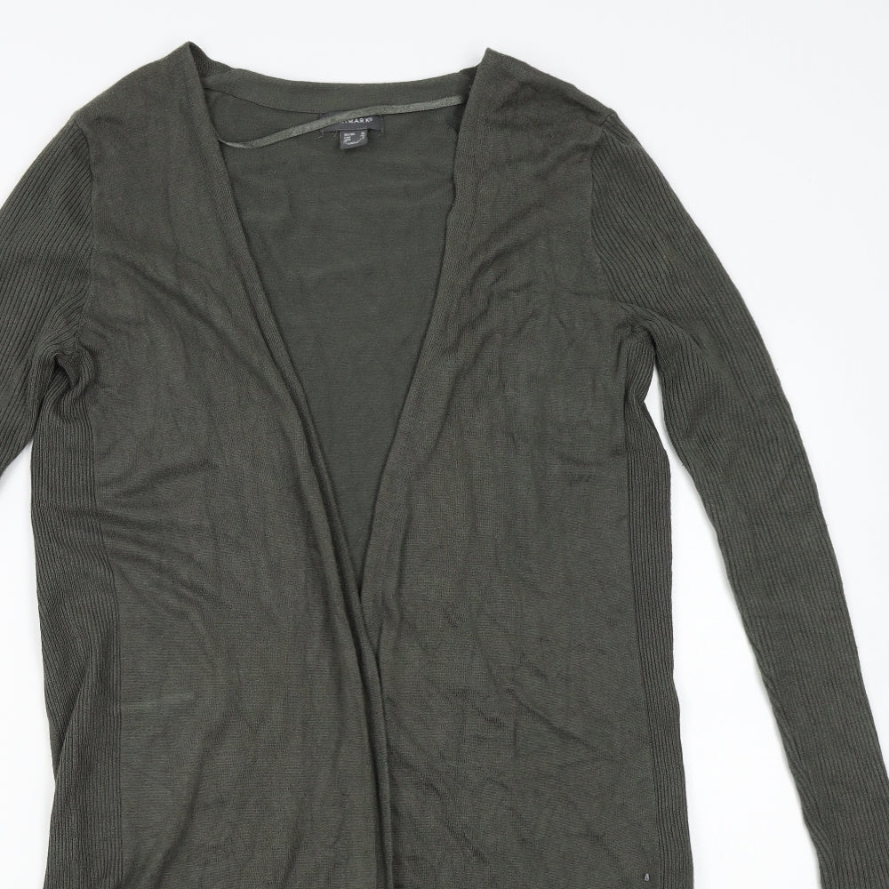 Primark Womens Green  Knit Cardigan Jumper Size 10