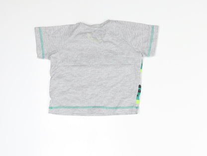 Matalan Baby Grey   Basic T-Shirt Size 9-12 Months