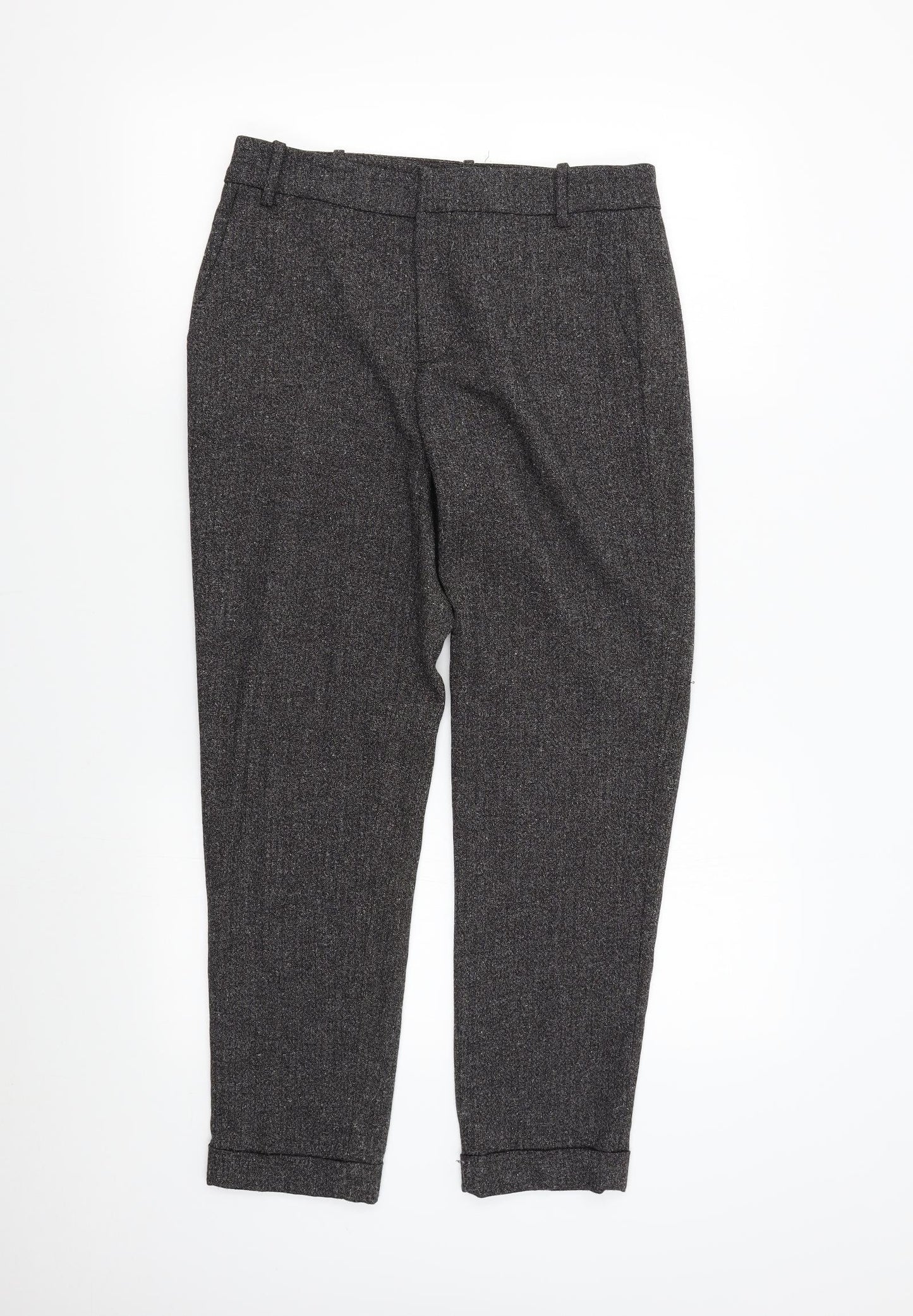 Womens UK Size S Zara Regular Fit  Grey Trousers
