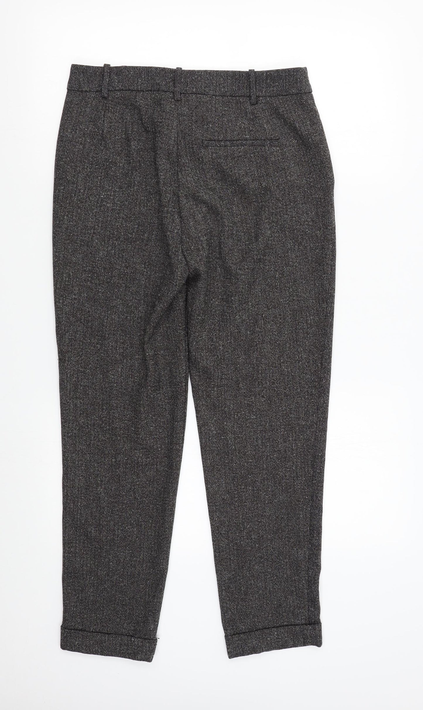 Womens UK Size S Zara Regular Fit  Grey Trousers