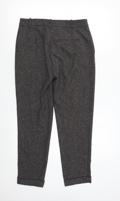 Womens UK Size S Zara Regular Fit  Grey Trousers