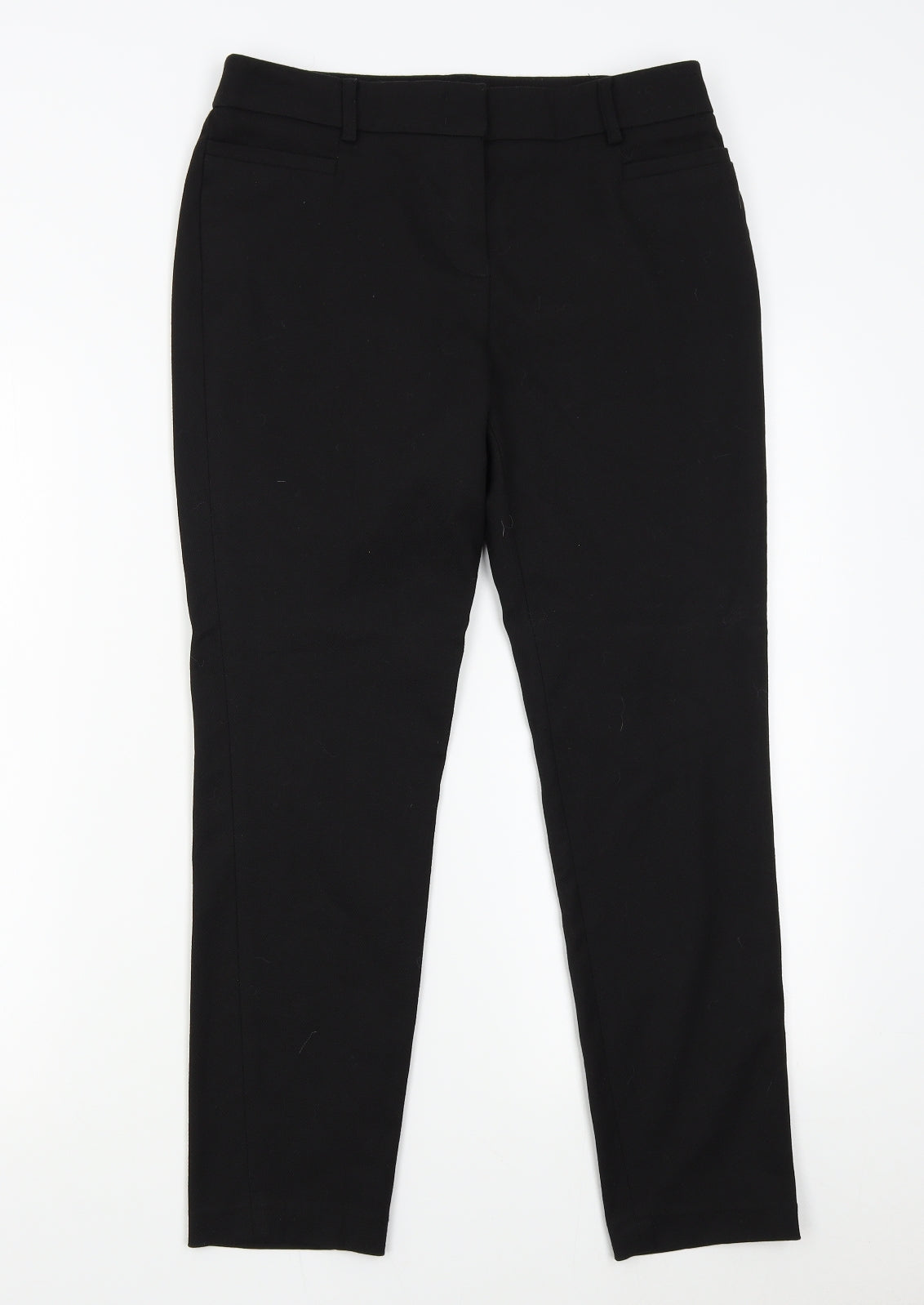 Womens UK Size 8 NEXT Regular Fit  Black Trousers
