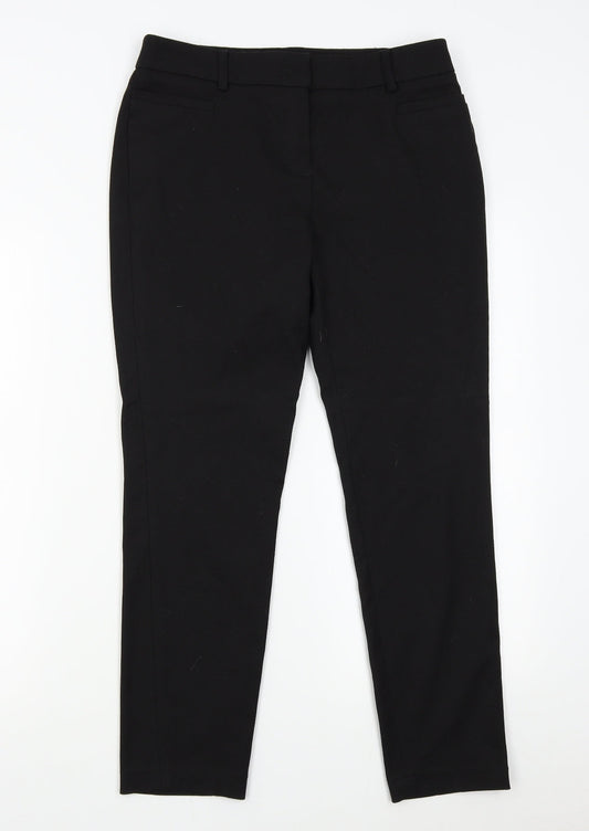 Womens UK Size 8 NEXT Regular Fit  Black Trousers