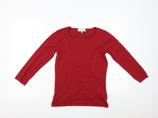 Womens UK Size 6 NEXT Red Pullover Jumper