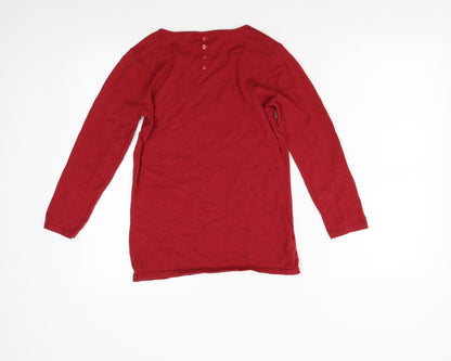 Womens UK Size 6 NEXT Red Pullover Jumper