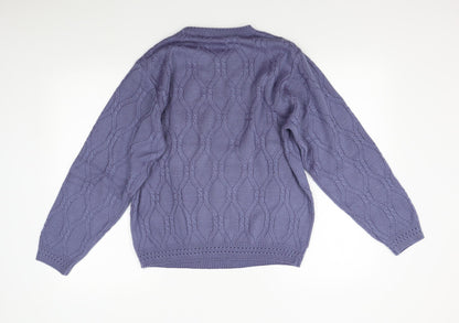 Womens UK Size 14 Happit Purple Pullover Jumper