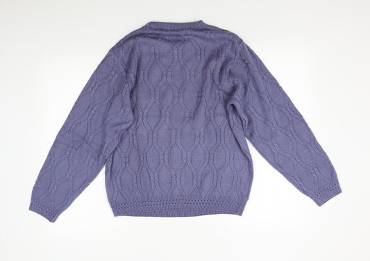 Womens UK Size 14 Happit Purple Pullover Jumper