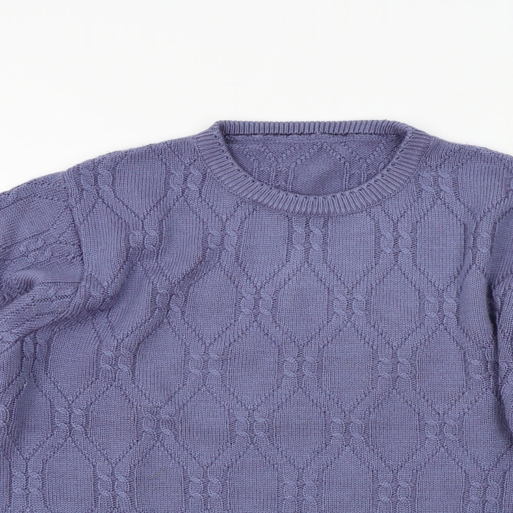Womens UK Size 14 Happit Purple Pullover Jumper