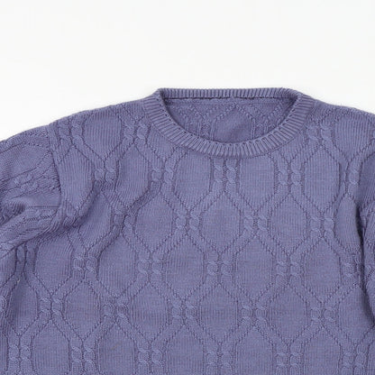 Womens UK Size 14 Happit Purple Pullover Jumper