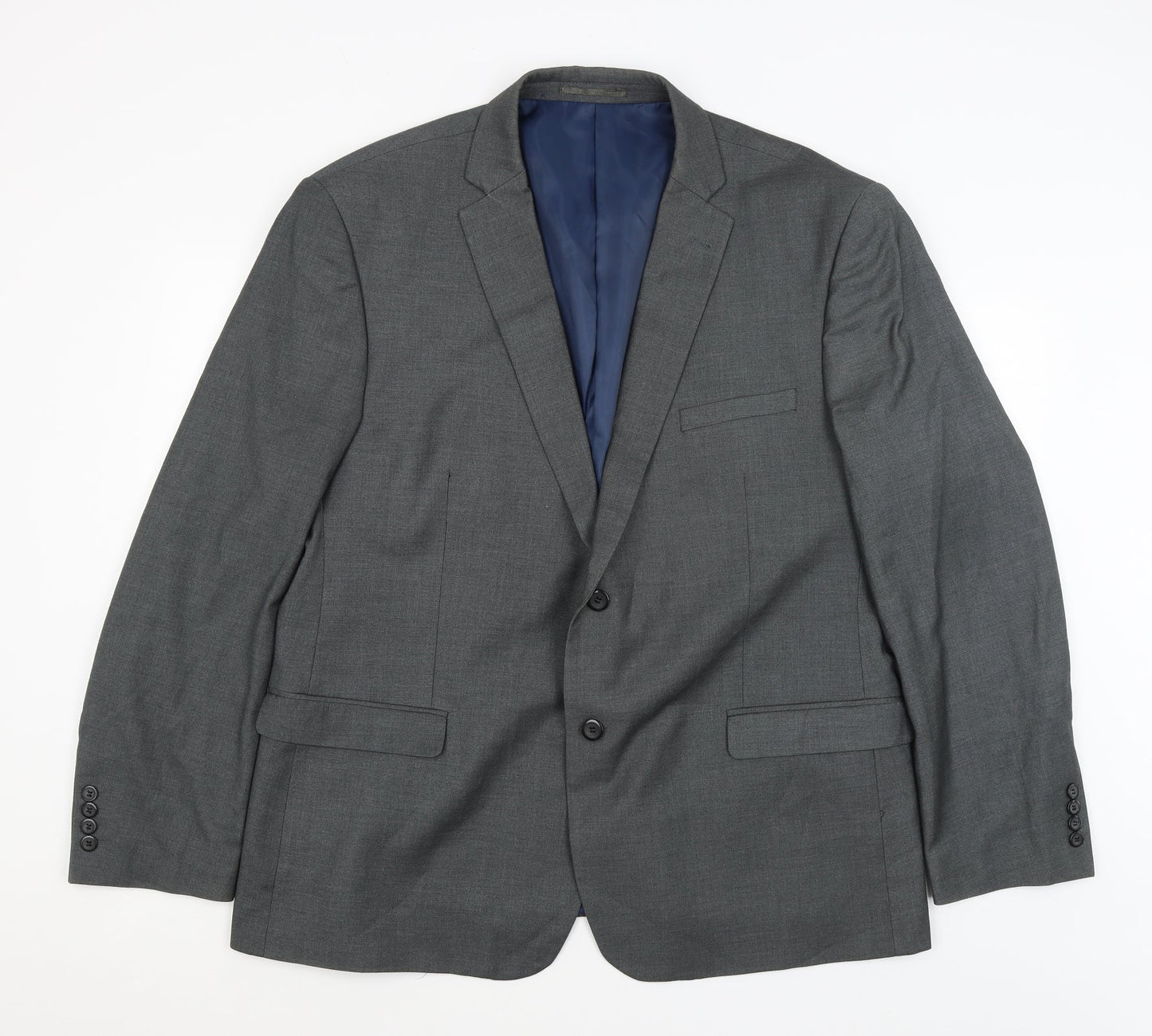 Mens UK Size 2XL Dobell Regular Grey Suit Jacket