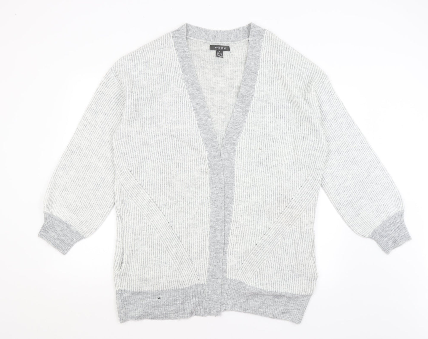 Primark Womens Grey   Cardigan Jumper Size S