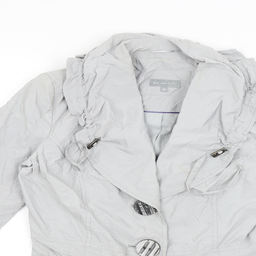 Womens UK Size 10 Per Una Grey Jacket