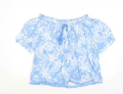 Womens UK Size 10 Arista Blue Basic T-Shirt