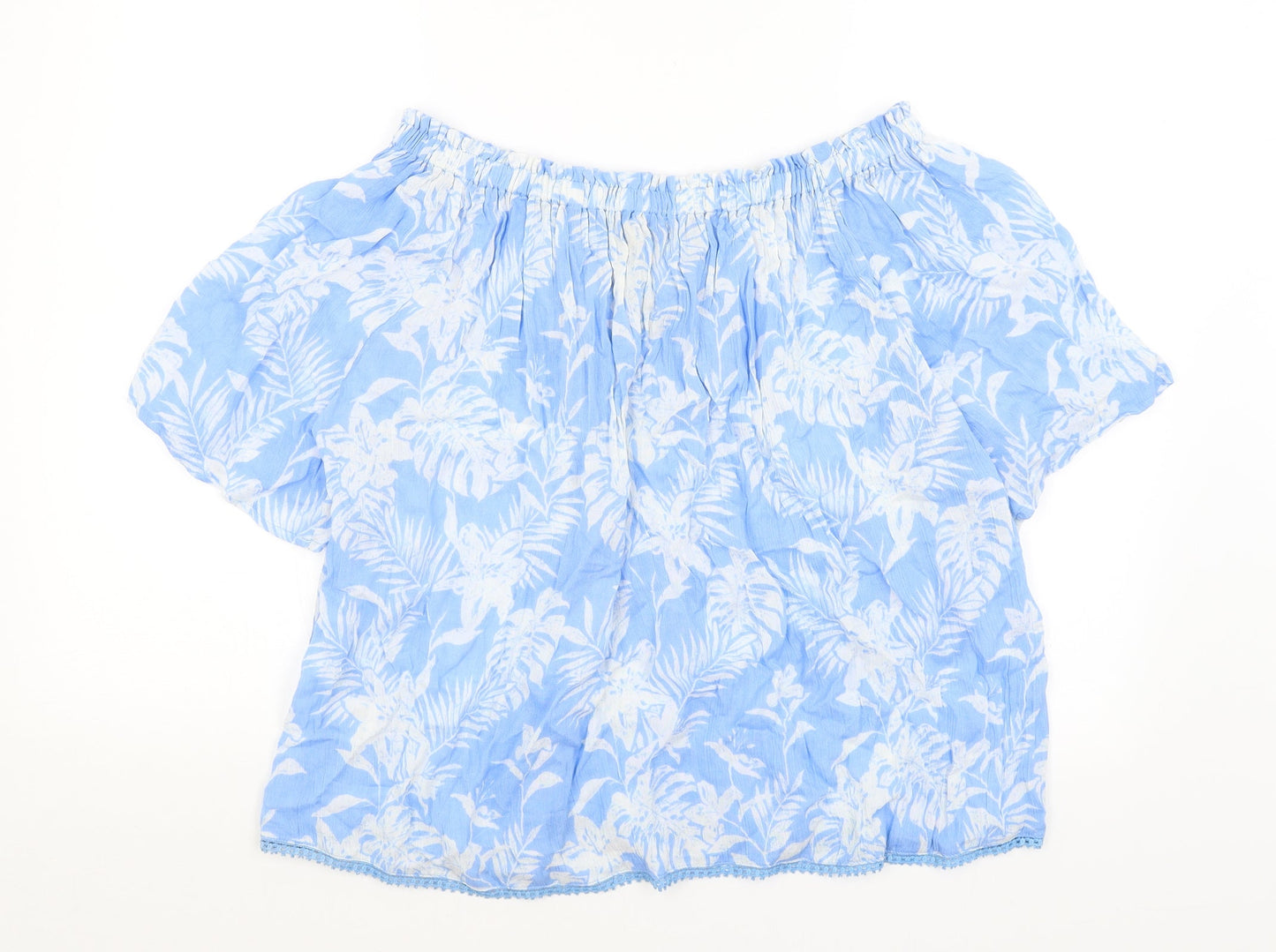 Womens UK Size 10 Arista Blue Basic T-Shirt