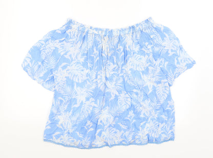 Womens UK Size 10 Arista Blue Basic T-Shirt
