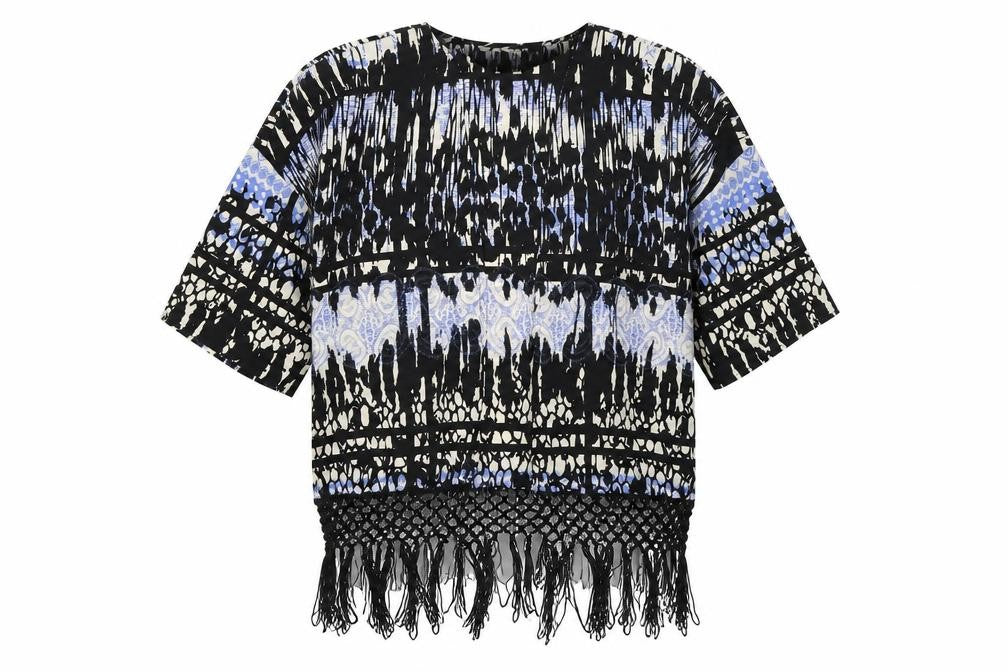 Womens UK Size 8 Only Black Wrap Jumper