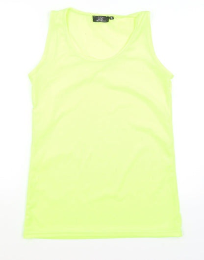US Apparel Womens Yellow   Basic Tank Size 18