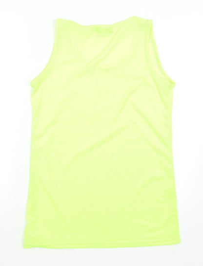 US Apparel Womens Yellow   Basic Tank Size 18