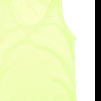 US Apparel Womens Yellow   Basic Tank Size 18