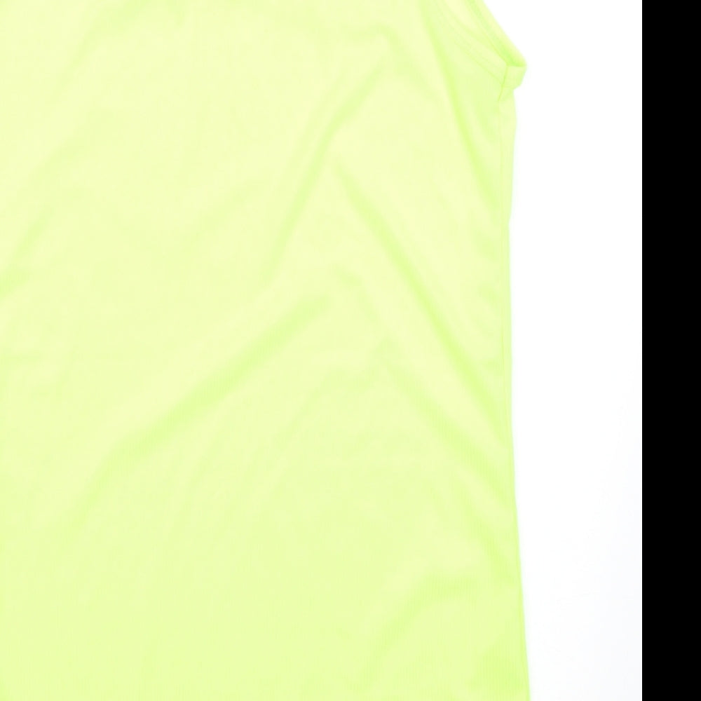 US Apparel Womens Yellow   Basic Tank Size 18